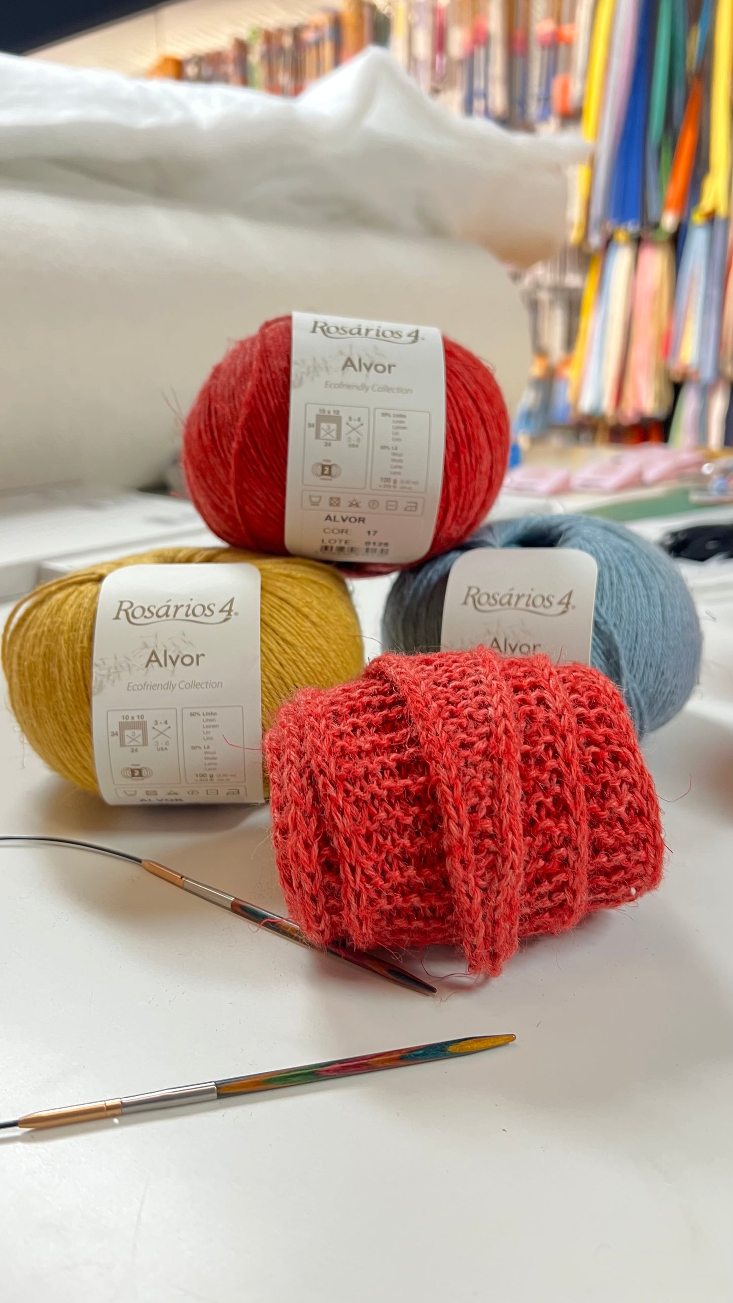 Croissant sjaal breien les