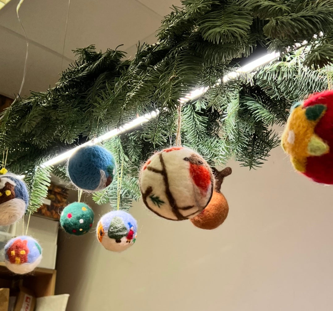 Kerst bal vilten workshop