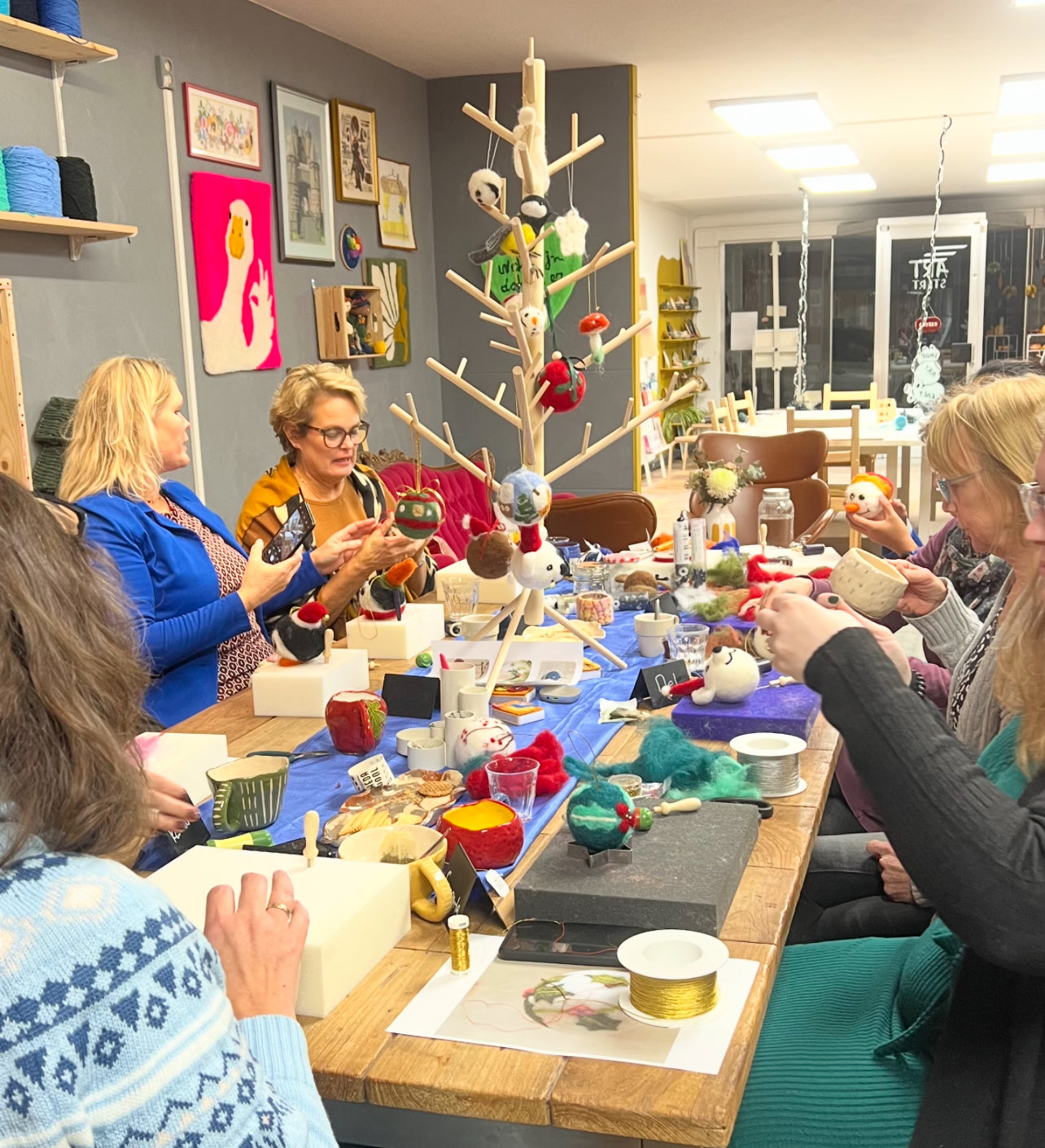 Kerst bal vilten workshop