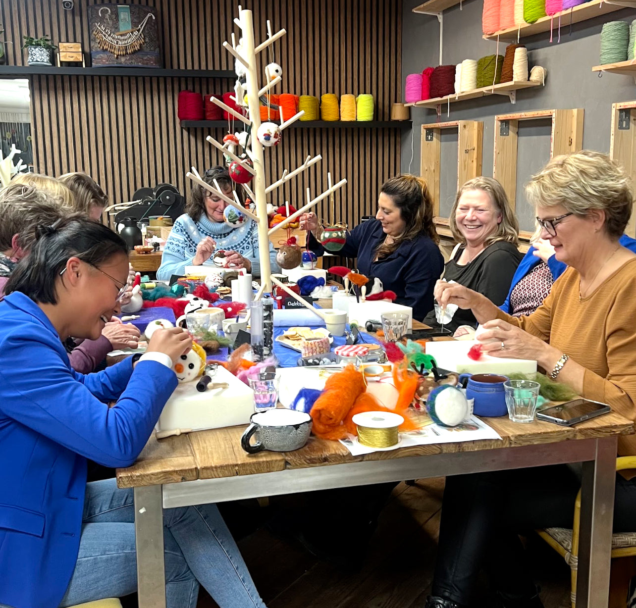 Kerst bal vilten workshop